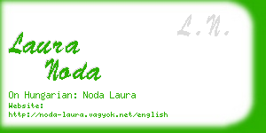laura noda business card